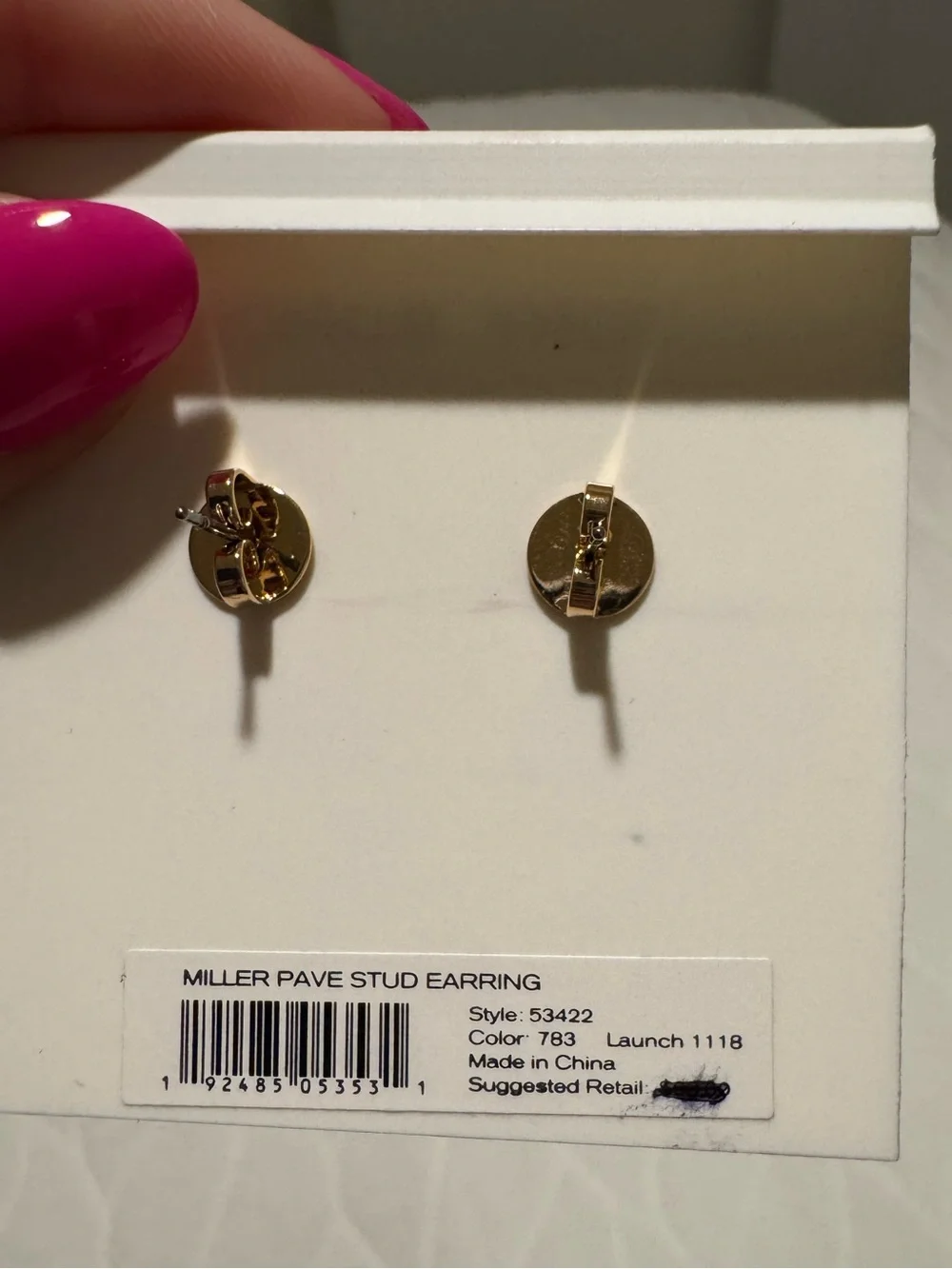 NWT Tory Burch Rose Gold Earrings